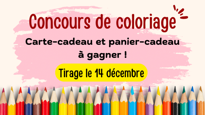 Concours de coloriage | Tirage le 14 décembre