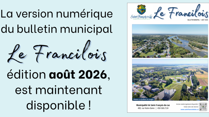 Bulletin municipal Le Francilois | Édition août 2026
