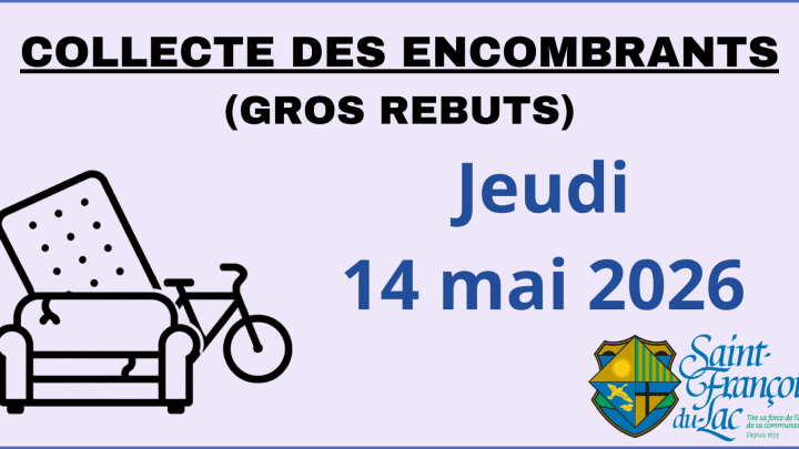 COLLECTE DES ENCOMBRANTS | JEUDI 14 MAI 2026