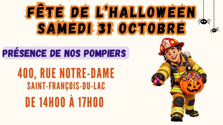 Halloween | Présence de nos pompiers le 31 octobre au bureau municipal
