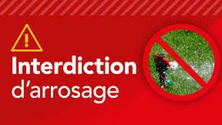 Avis-Interdiction d'arrosage