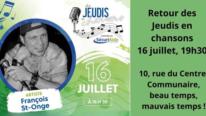 Jeudis en chansons | 16 juillet