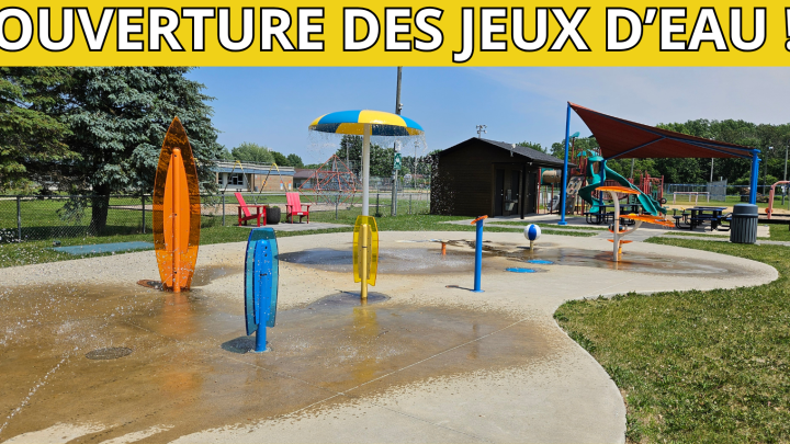 Nos jeux d'eau sont maintenant ouverts !