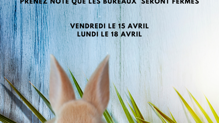 CONGÉ DE PÂQUES
