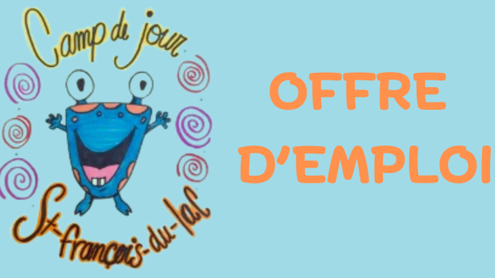 ANIMATEUR/ANIMATRICE DE CAMP DE JOUR RECHERCHÉ(E)