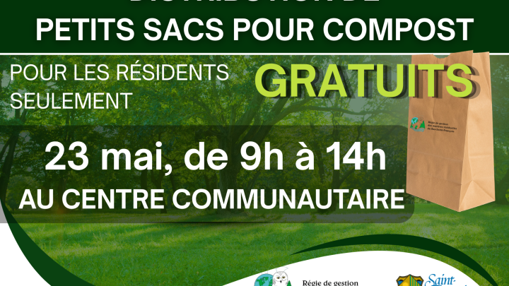DISTRIBUTION DE SACS POUR COMPOST