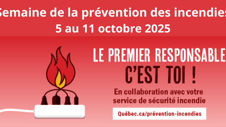 Semaine de la prévention des incendies | 5 au 11 octobre 2025