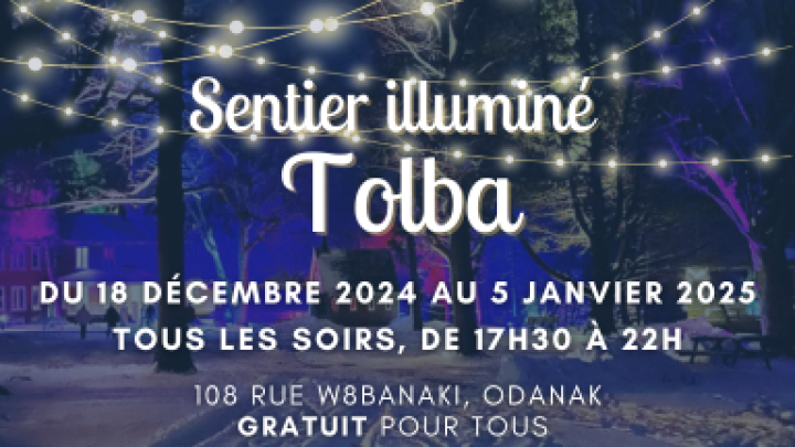 Sentier illuminé Tolba