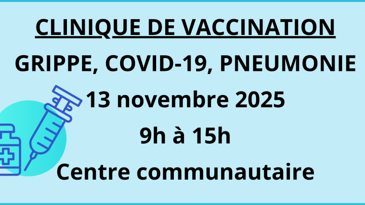CLINIQUE DE VACCINATION  | 13 NOVEMBRE 2025