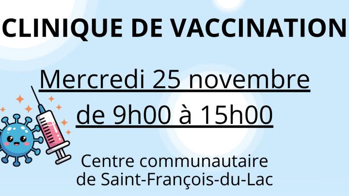 CLINIQUE DE VACCINATION  | 25 NOVEMBRE 2026