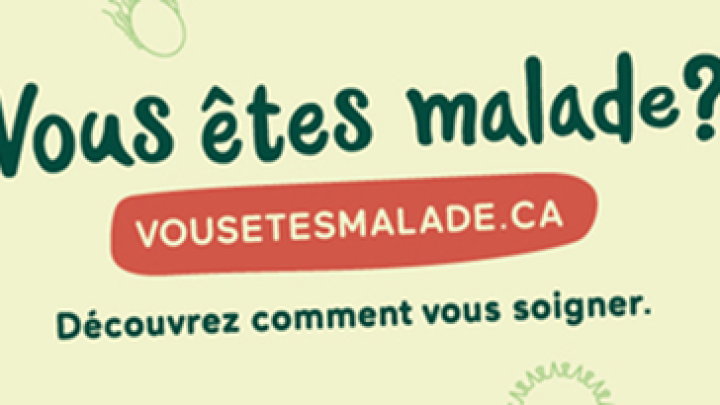 Campagne hivernale du CIUSSS - Vous êtes malade?