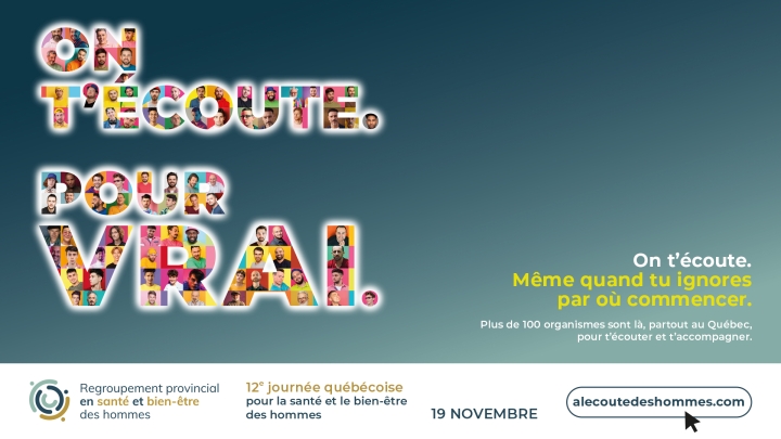 19 novembre | 12e Journée québécoise pour la santé et le bien-être des hommes