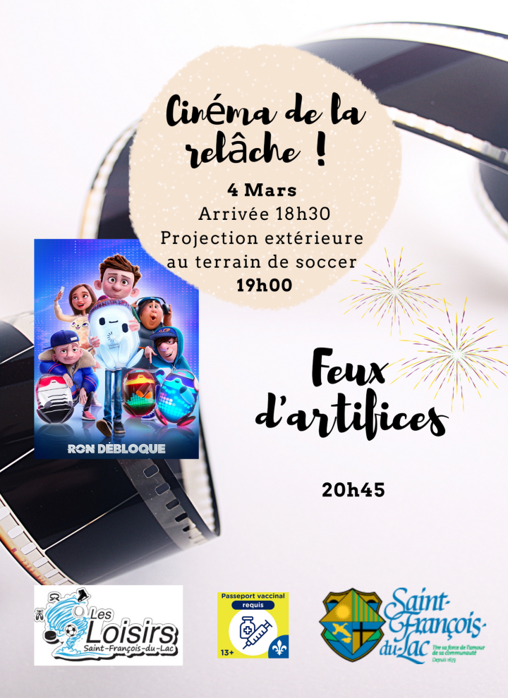 CINÉMA DE LA RELÂCHE