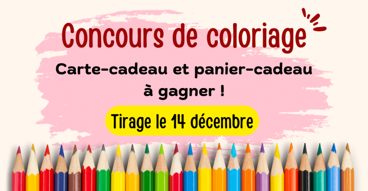 Concours de coloriage | Tirage le 14 décembre