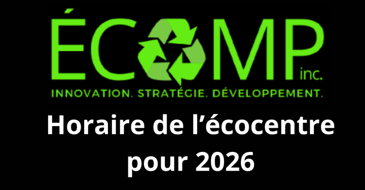 Éco MP | Horaire de l'Écocentre pour 2026