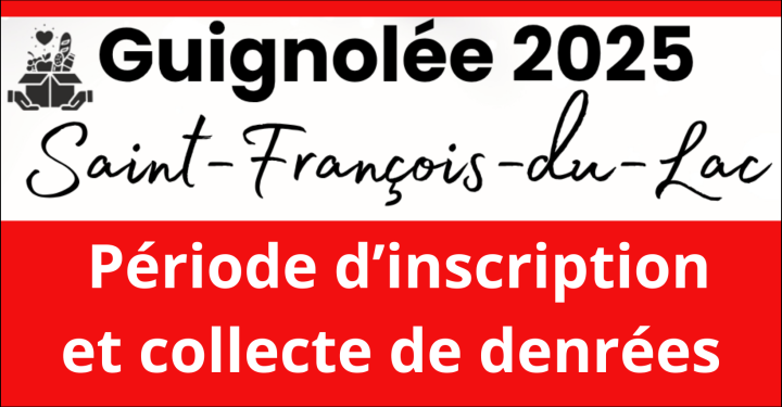 GUIGNOLÉE 2025 | PÉRIODE D'INSCRIPTION ET COLLECTE DE DENRÉES