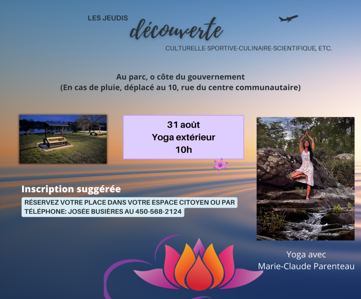 LES JEUDIS - DÉCOUVERTE - YOGA EXTÉRIEUR