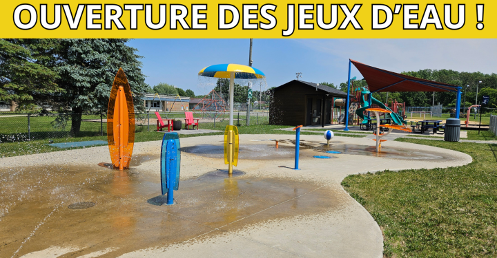 Nos jeux d'eau sont maintenant ouverts !