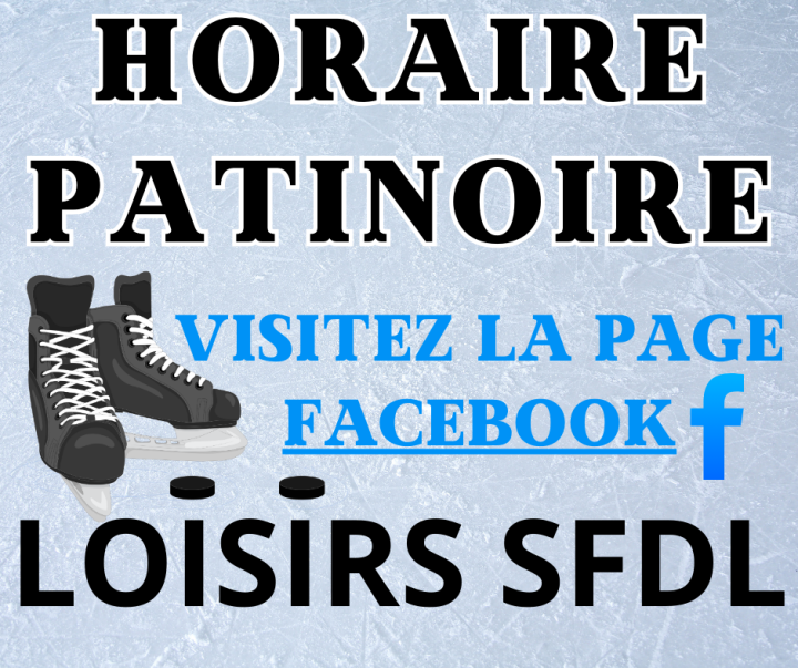 Horaire de la patinoire