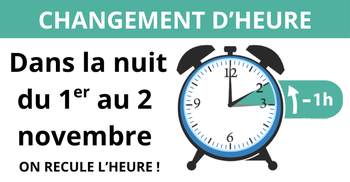 RETOUR À L'HEURE NORMALE | DANS LA NUIT DU 1ER AU 2 NOVEMBRE 2025