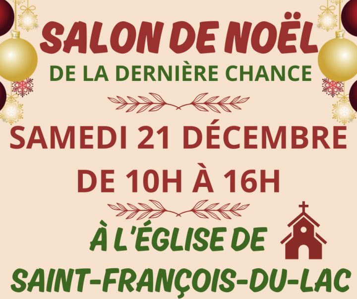 21 décembre - Salon de Noël de la dernière chance -