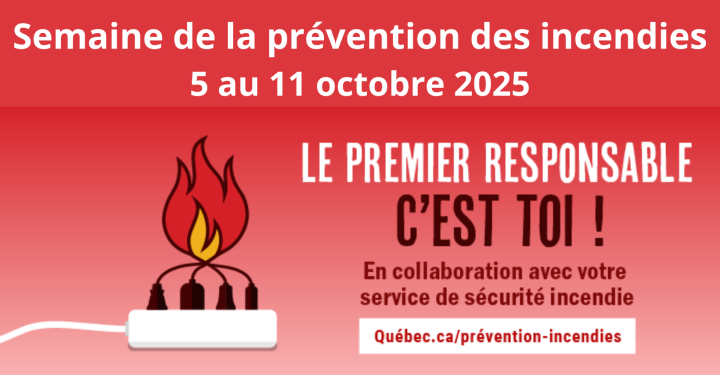 Semaine de la prévention des incendies | 5 au 11 octobre 2025