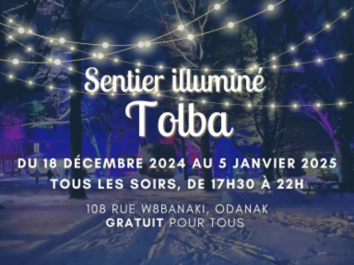 Sentier illuminé Tolba