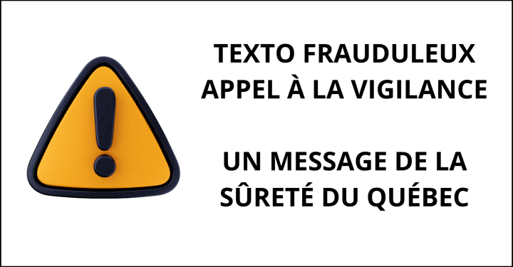 SQ | Mise en garde fraude: paiement d'amendes par texto