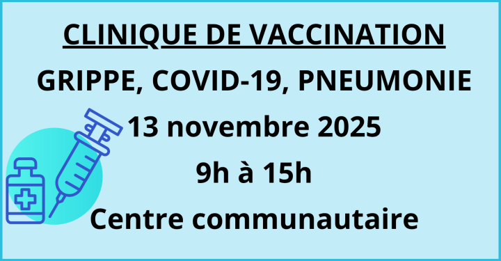 CLINIQUE DE VACCINATION  | 13 NOVEMBRE 2025