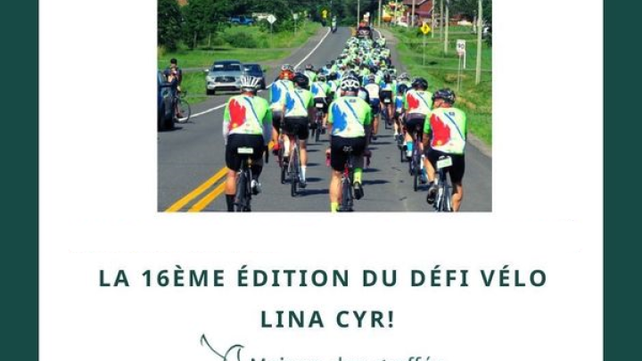 16e ÉDITION DU DÉFI VÉLO POUR LA MISSION DE LA MAISON DES GREFFÉS LINA CYR