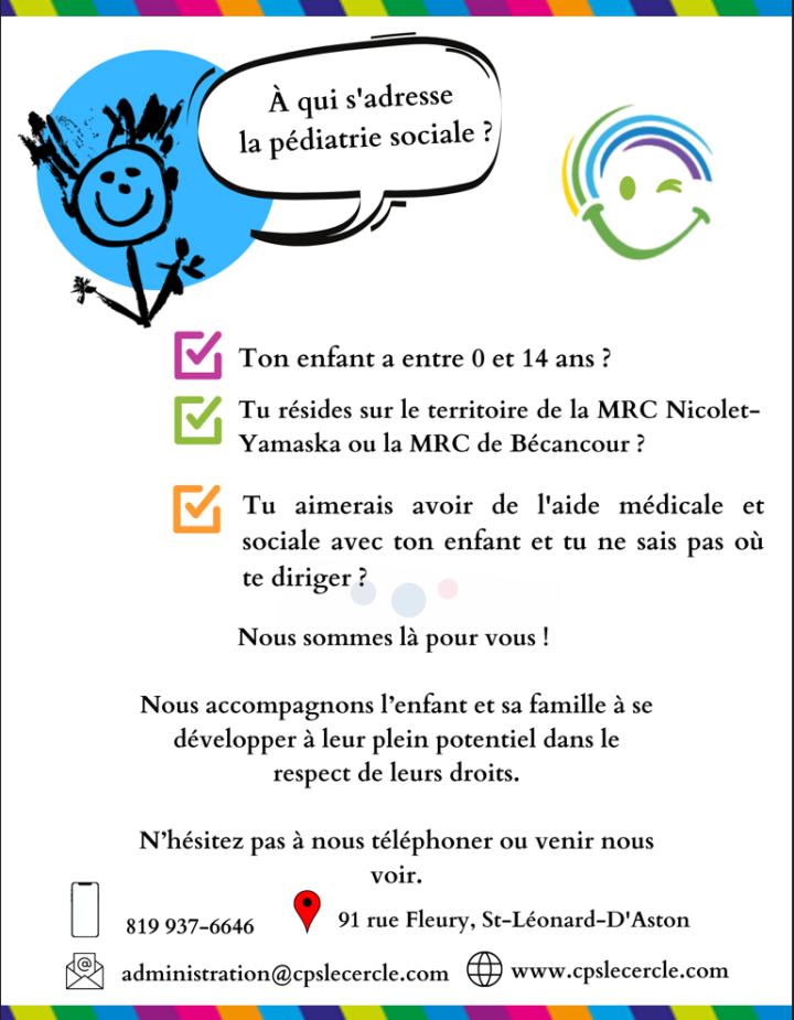 Le Centre de pédiatrie sociale Le Cercle