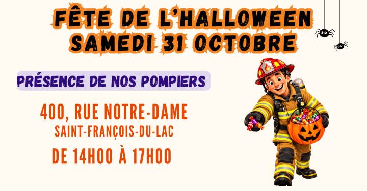 Halloween | Présence de nos pompiers le 31 octobre au bureau municipal
