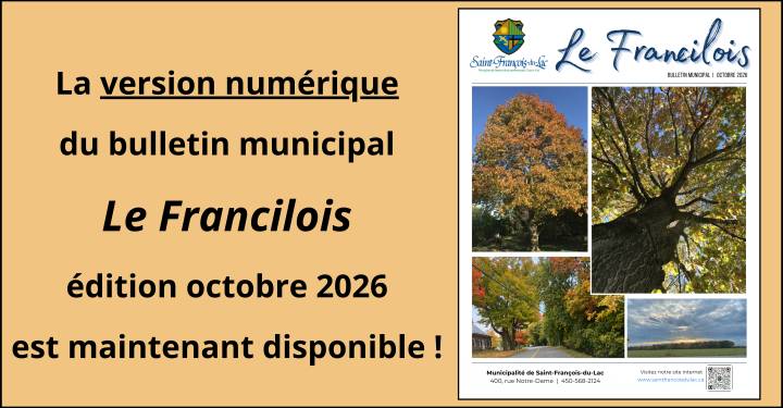 Bulletin municipal Le Francilois | Octobre 2026.