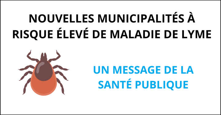 Nouvelles municipalité à risque élevé de la maladie de Lyme