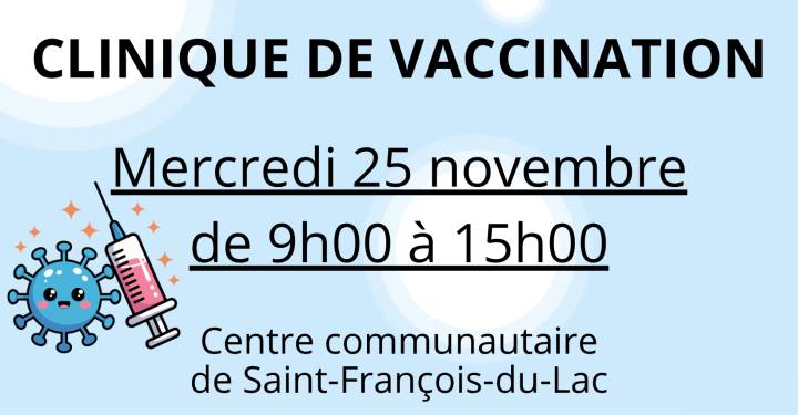 CLINIQUE DE VACCINATION | 25 NOVEMBRE 2026
